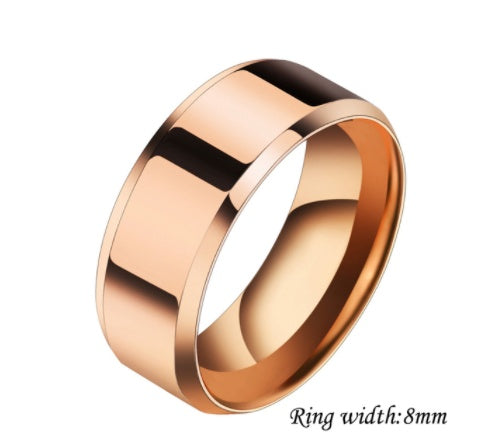 Rings for Men and Women 8mm and 6mm multiple color options available