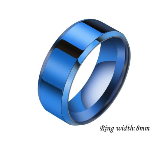 Rings for Men and Women 8mm and 6mm multiple color options available