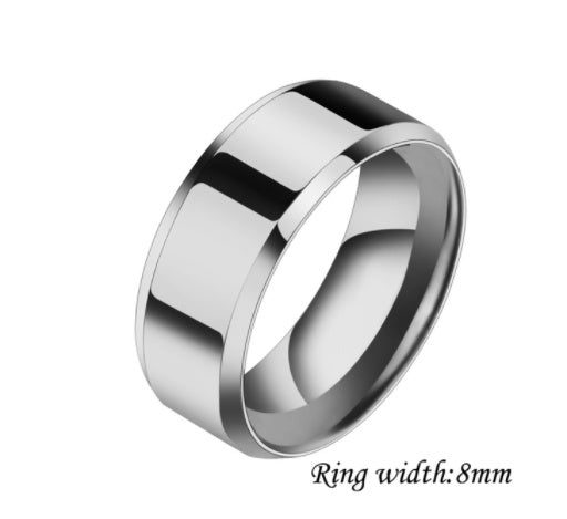 Rings for Men and Women 8mm and 6mm multiple color options available